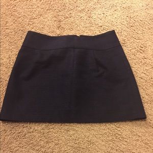 JCrew navy mini skirt